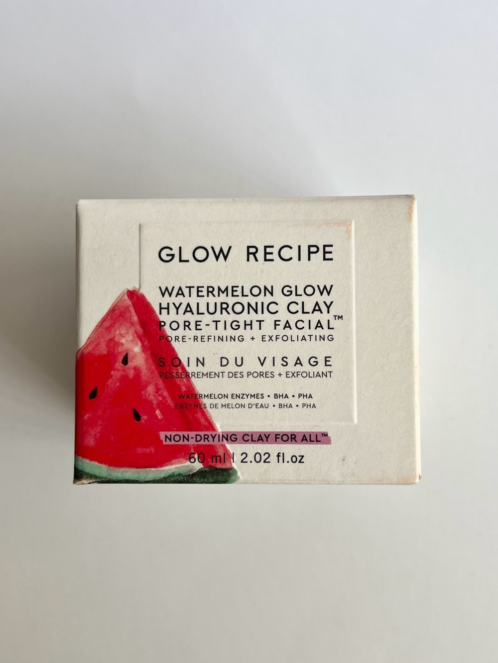 BNIB Glow Recipe Watermelon Glow Hyaluronic Clay Facial Exfoliant
